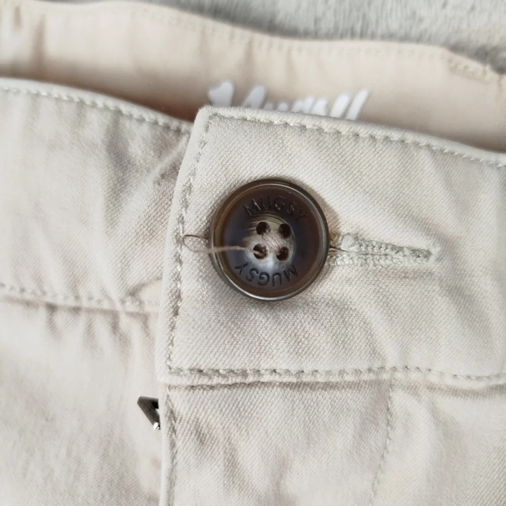 Mugsy Teddys Chino Khaki Beige Pants Mens 40x28 Stretch Casual Comfort Fit‎